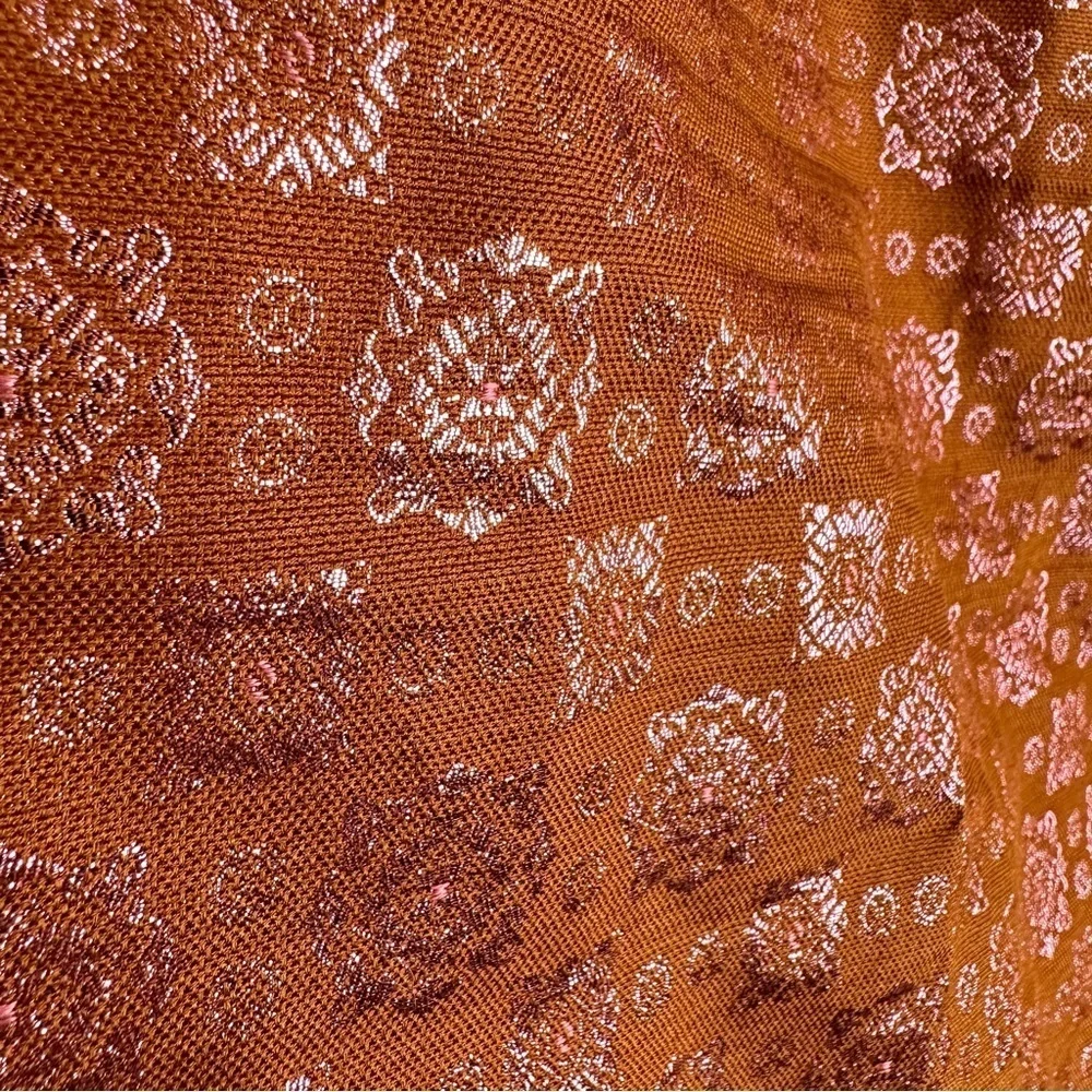 J. Crew Gold and Burnt Orange Skirt | US Size 8